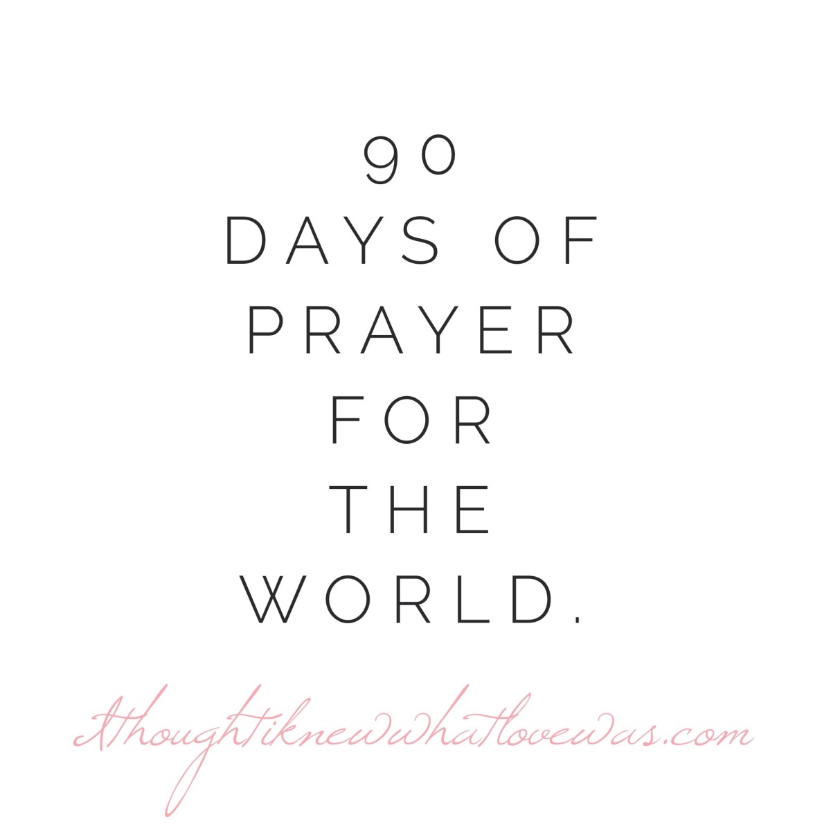 90 Days of Prayer